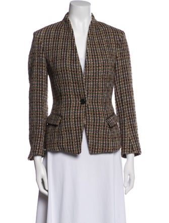 Isabel Marant Plaid Print Blazer