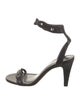 Isabel Marant Leather Scalloped Accent Sandals