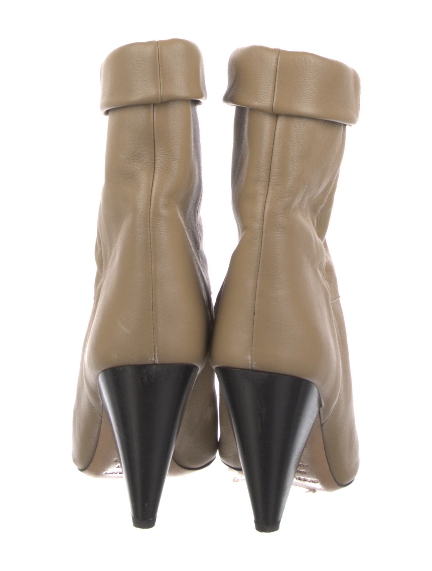 Isabel Marant Leather Colorblock Pattern Boots