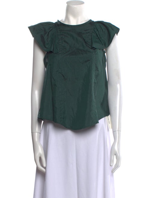 Isabel Marant Scoop Neck Short Sleeve Top