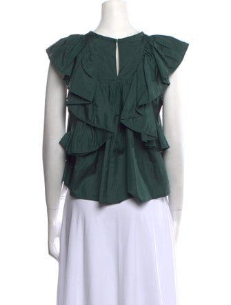 Isabel Marant Scoop Neck Short Sleeve Top