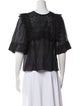 Isabel Marant Crew Neck Three-Quarter Sleeve Blouse