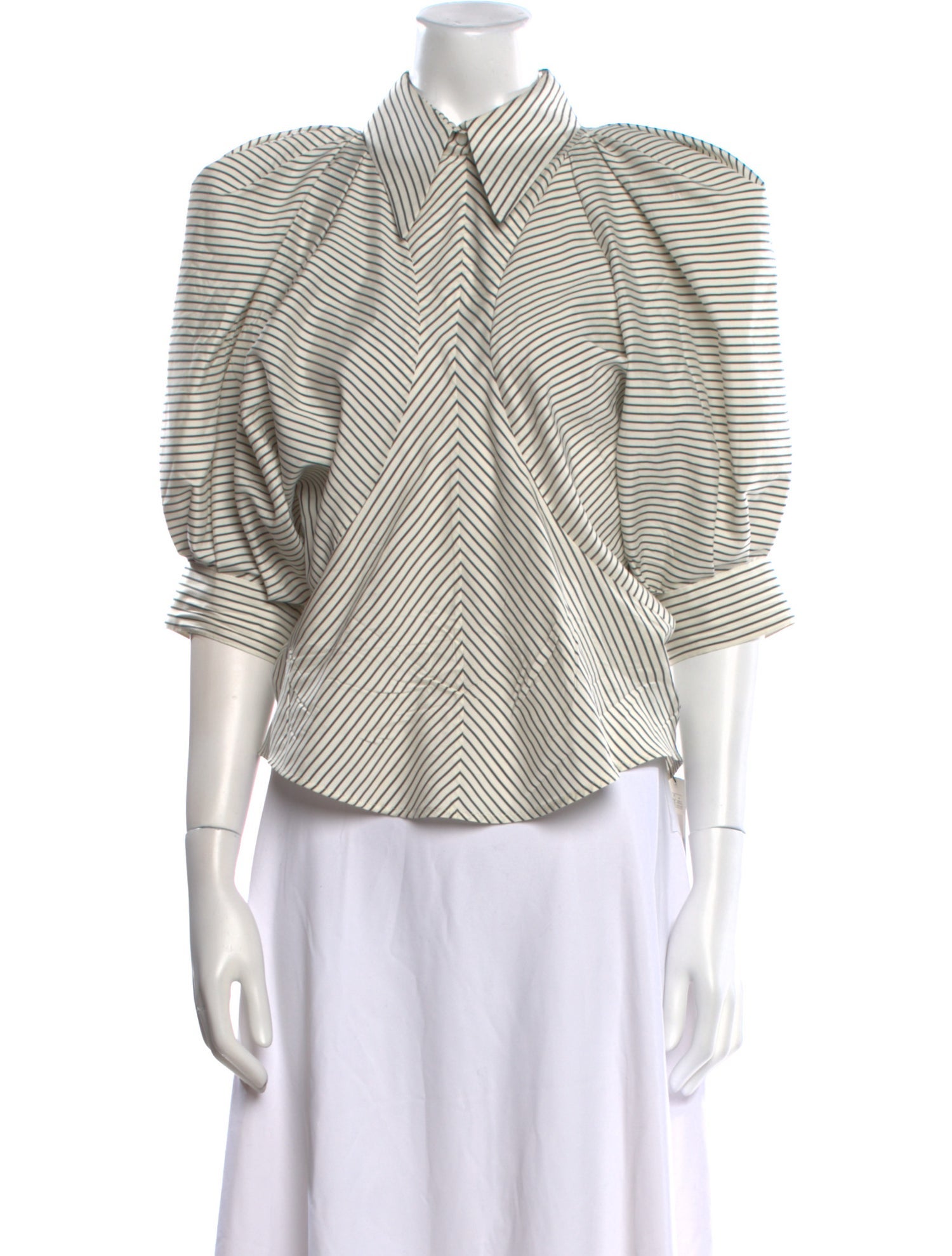 Isabel Marant Silk Striped Polo