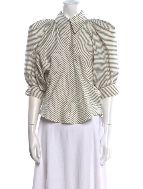 Isabel Marant Silk Striped Polo