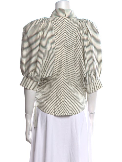 Isabel Marant Silk Striped Polo