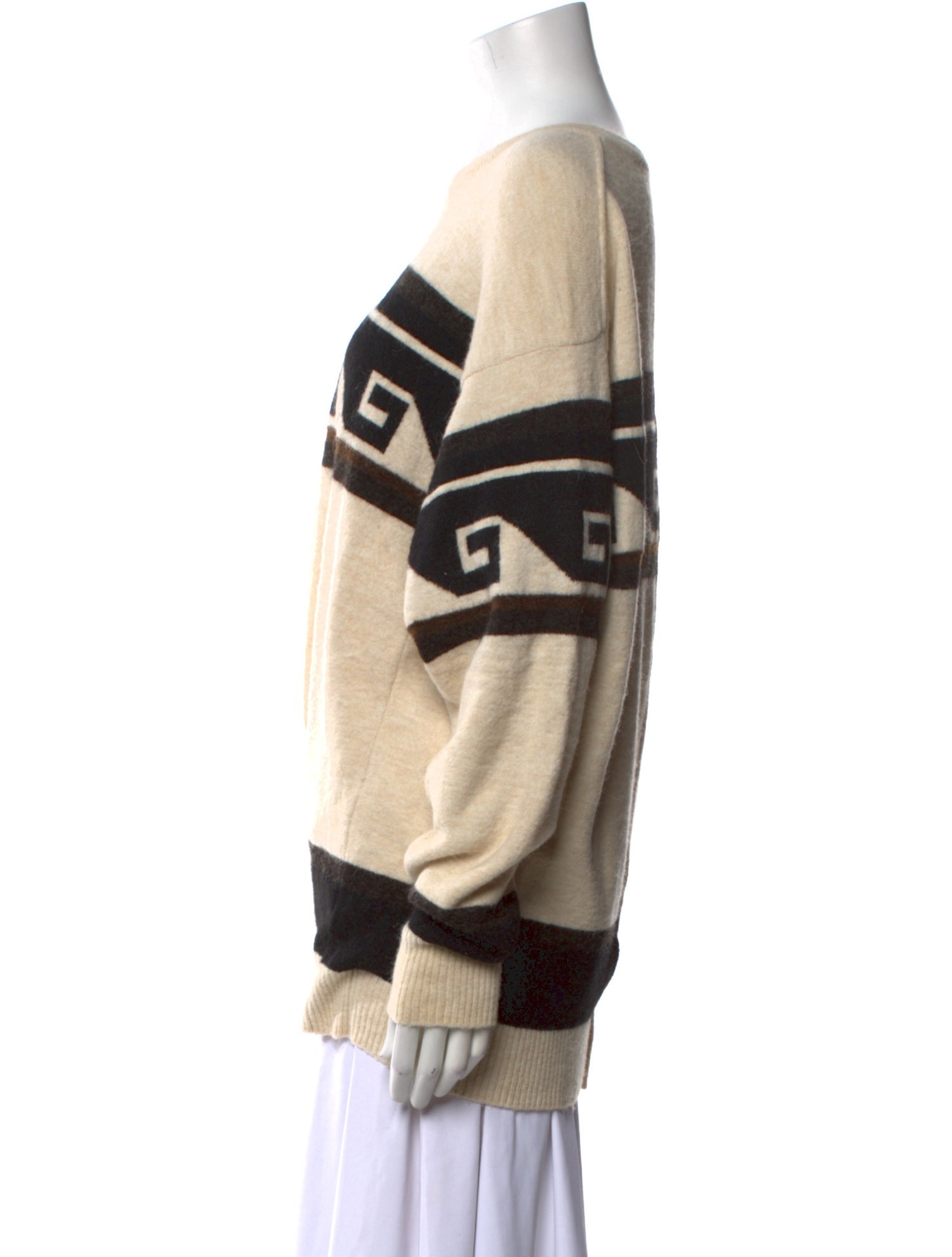 Isabel Marant Graphic Print Crew Neck Sweater