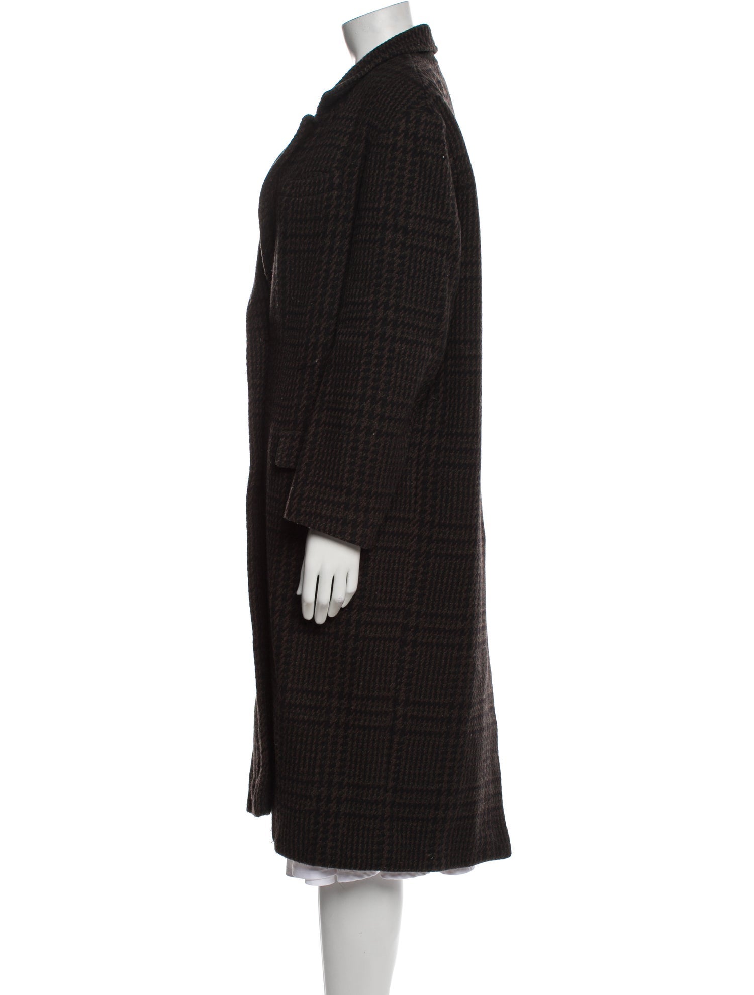 Étoile Isabel Marant Wool Houndstooth Print Coat
