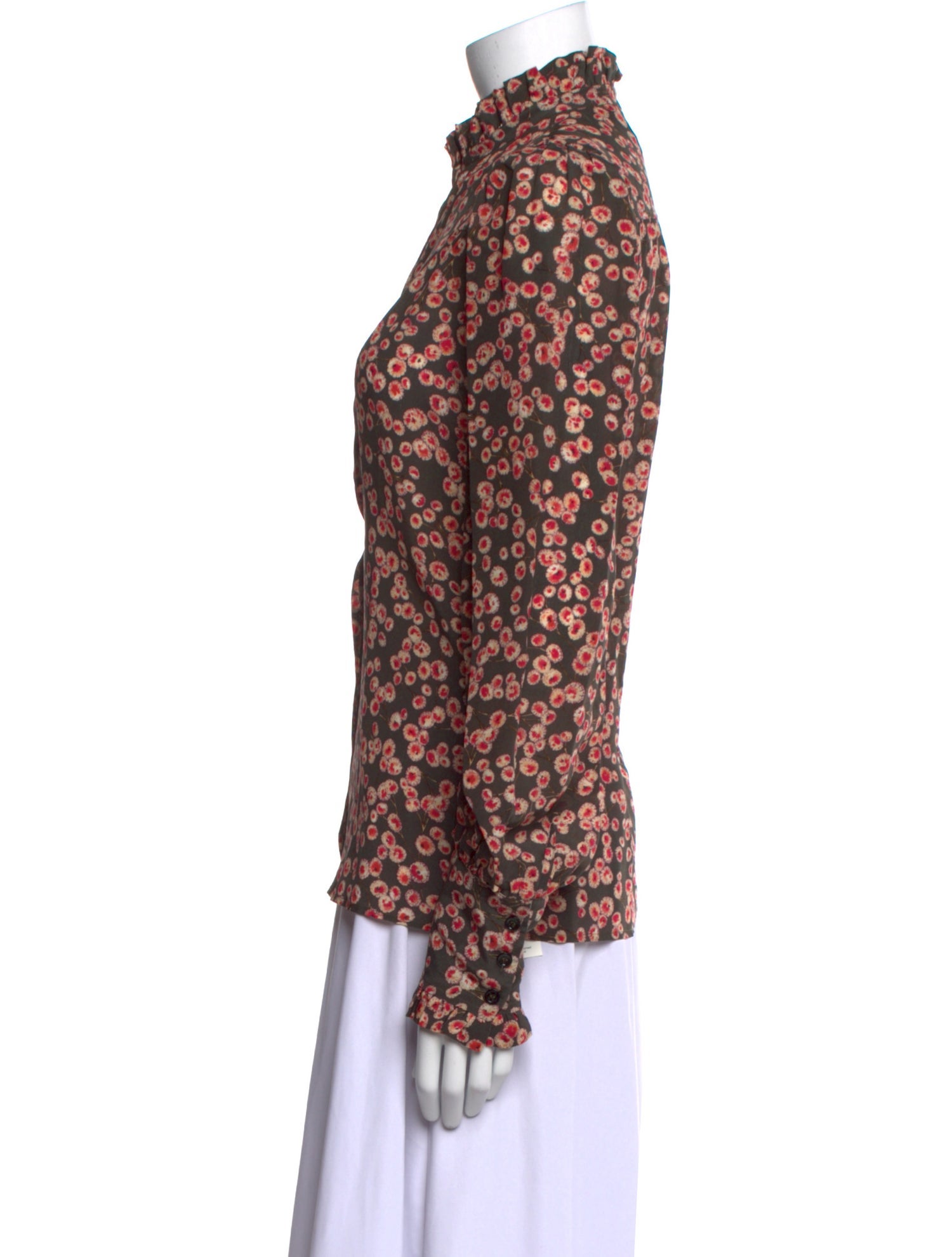 Isabel Marant Silk Floral Print Blouse