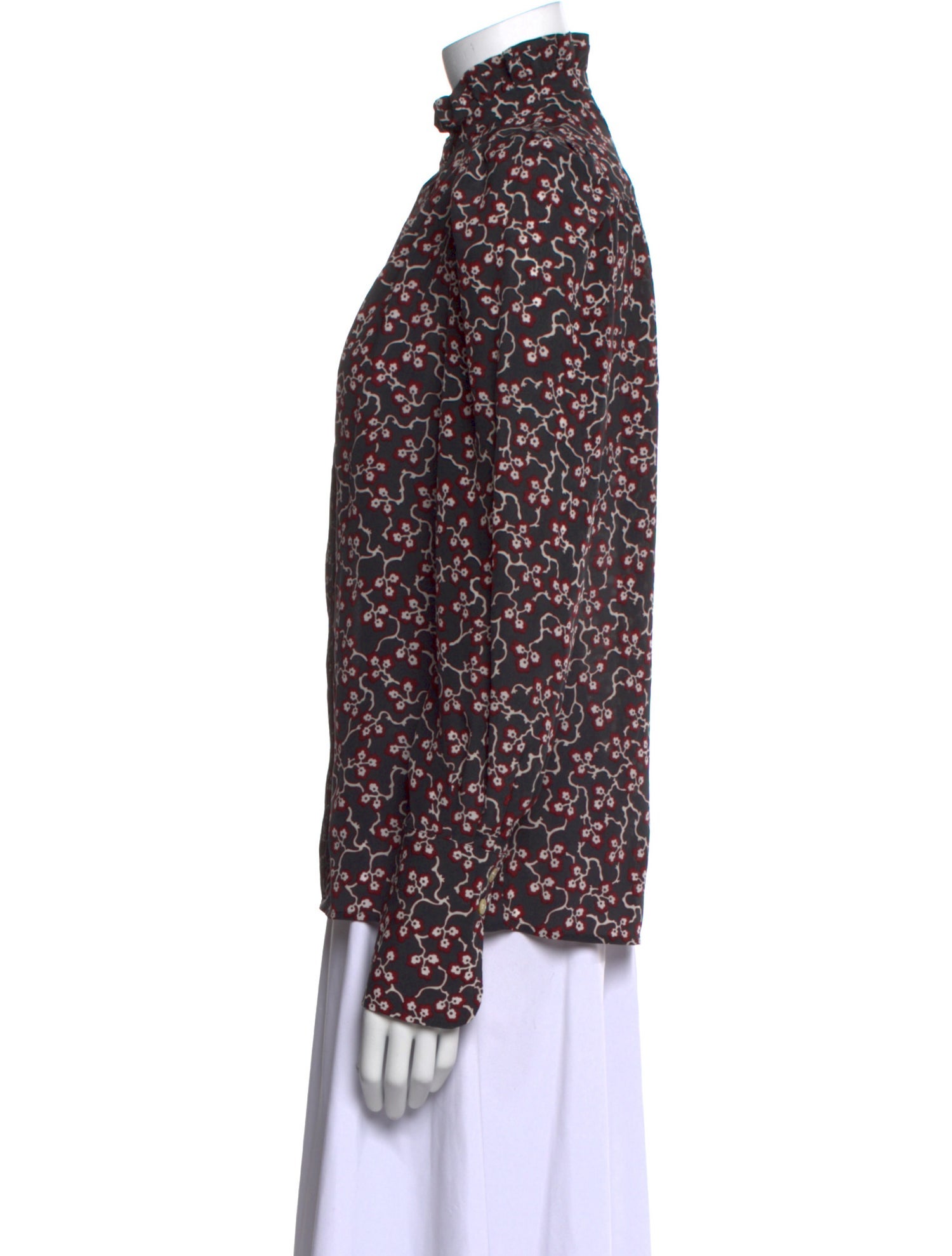 Isabel Marant Silk Floral Print Blouse