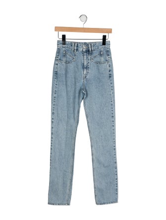 Isabel Marant High-Rise Straight Leg Jeans