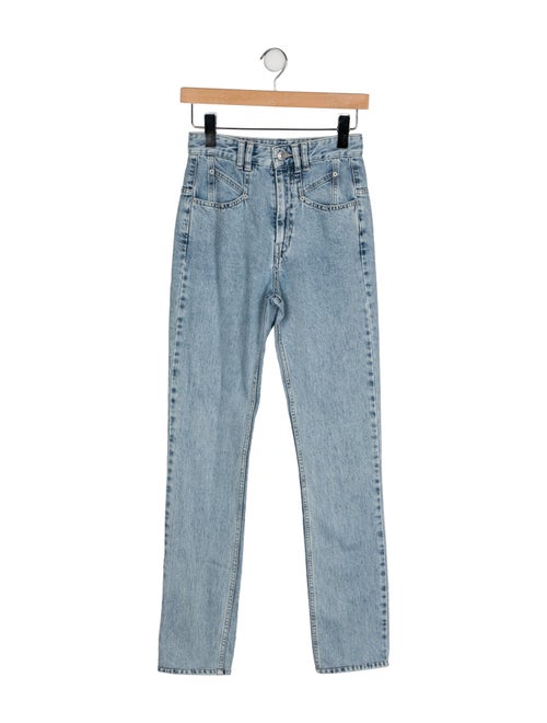 Isabel Marant High-Rise Straight Leg Jeans