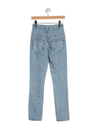 Isabel Marant High-Rise Straight Leg Jeans