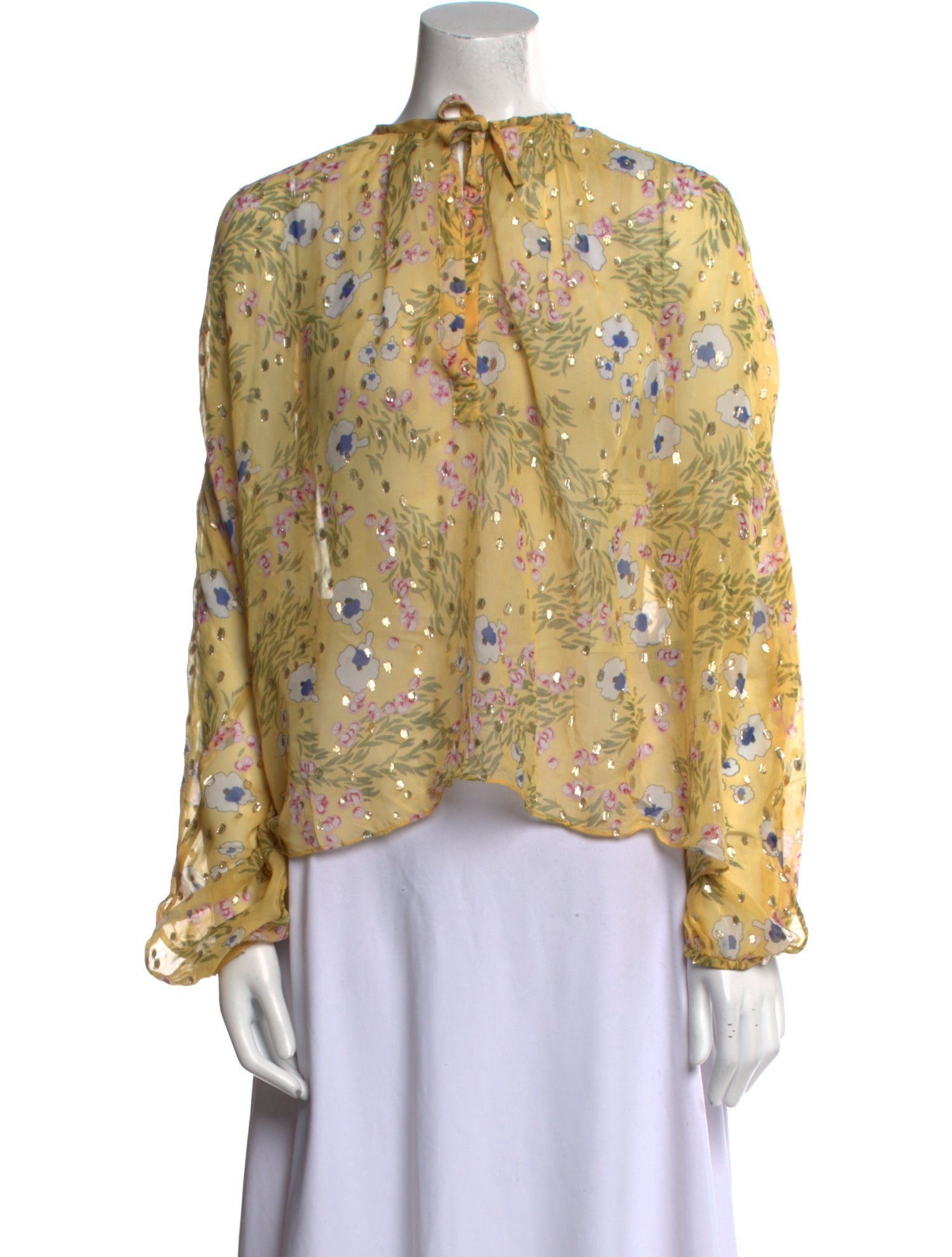 Isabel Marant Silk Floral Print Blouse