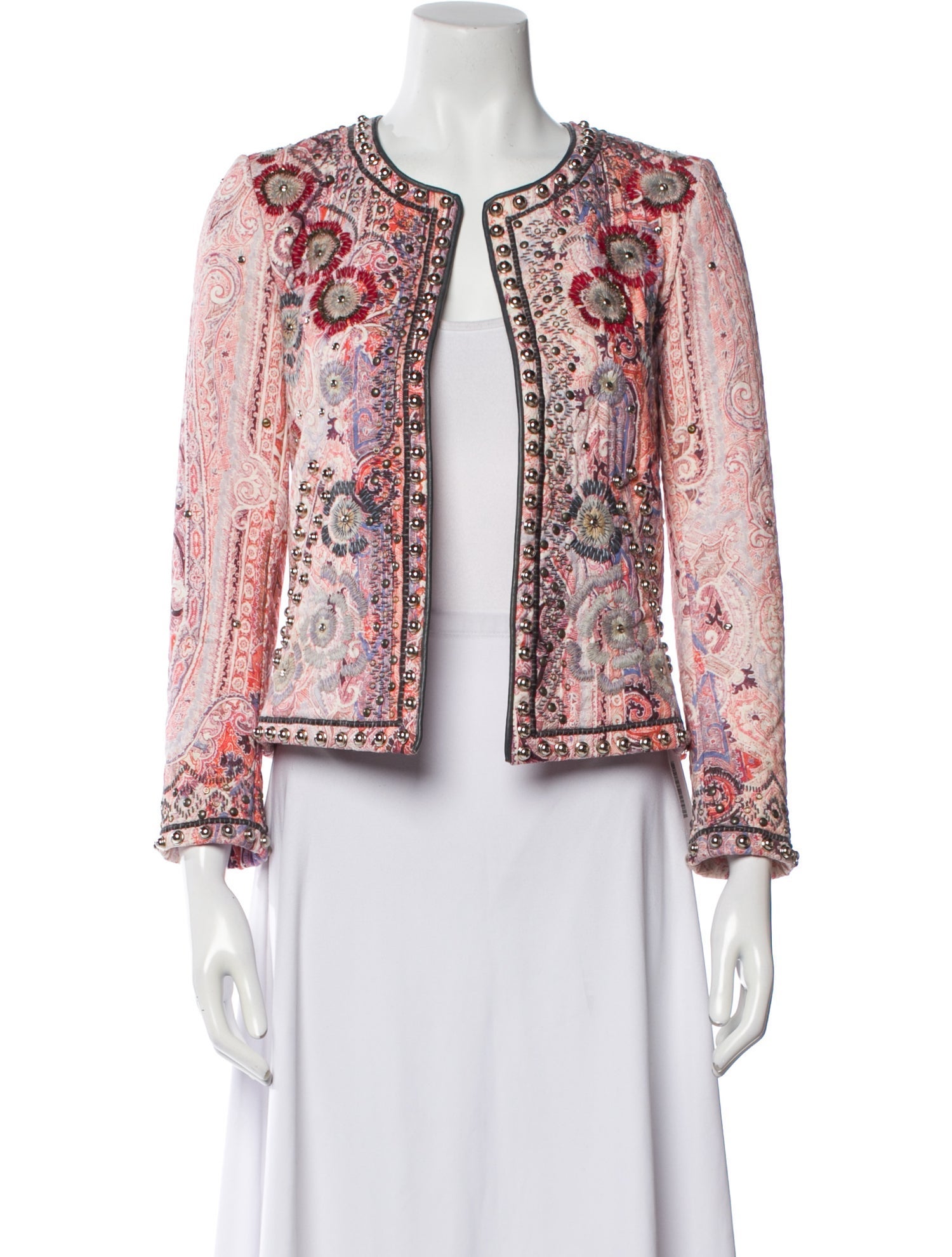 Isabel Marant Silk Tweed Pattern Evening Jacket