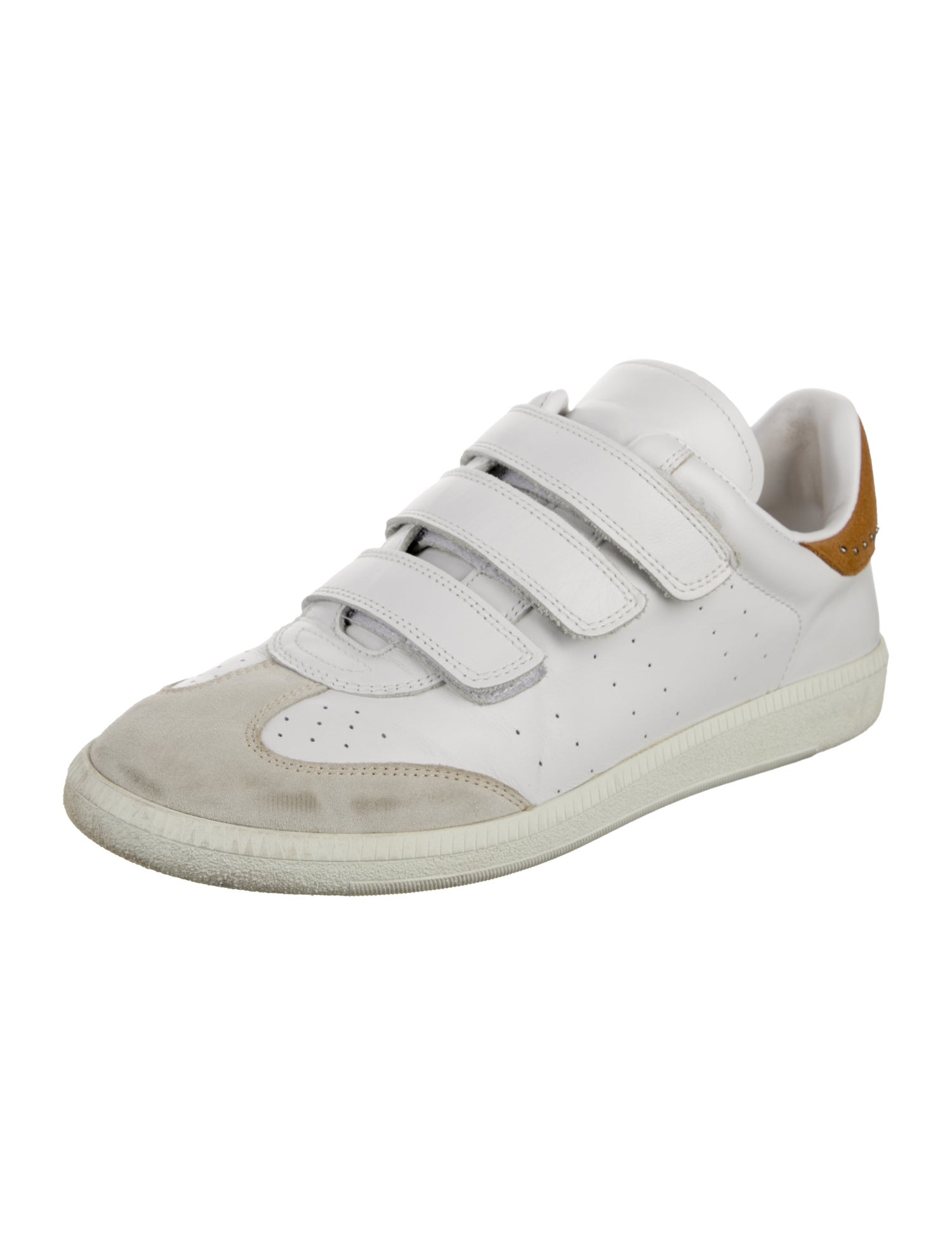 Isabel Marant Leather Studded Accents Sneakers