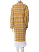 Étoile Isabel Marant Virgin Wool Plaid Print Coat