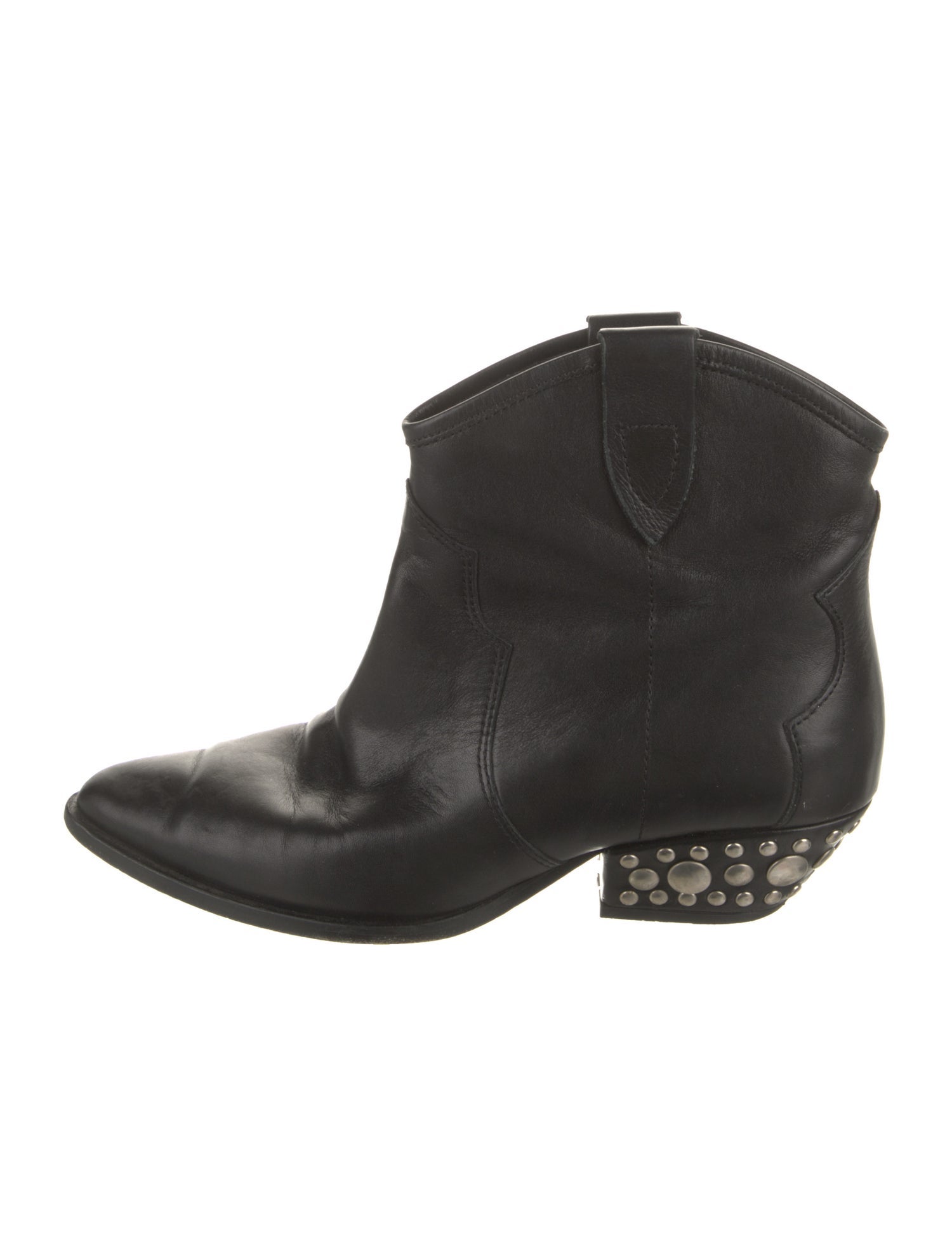 Isabel Marant Leather Studded Accents Western Boots
