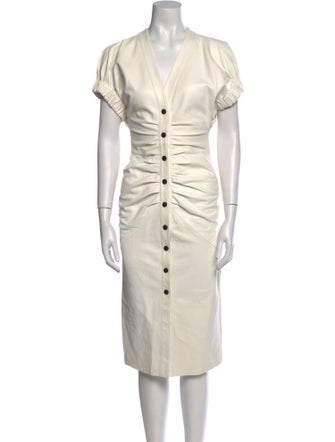 Isabel Marant Lamb Leather Midi Length Dress