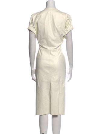 Isabel Marant Lamb Leather Midi Length Dress