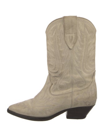 Isabel Marant Leather Patterned Western Boots