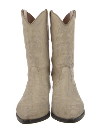 Isabel Marant Leather Patterned Western Boots