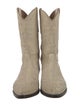 Isabel Marant Leather Patterned Western Boots