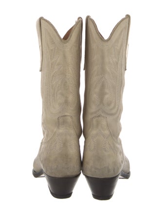 Isabel Marant Leather Patterned Western Boots