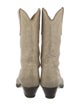 Isabel Marant Leather Patterned Western Boots