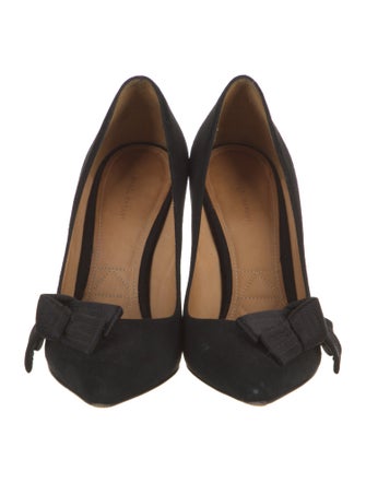 Isabel Marant Suede Bow Accents Pumps