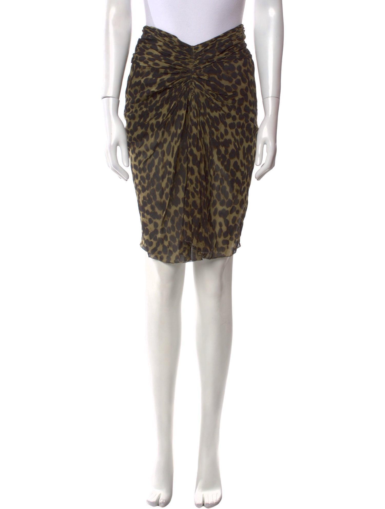 Étoile Isabel Marant Animal Print Knee-Length Skirt