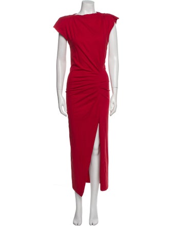 Isabel Marant Bateau Neckline Long Dress