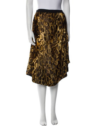 Isabel Marant Animal Print Knee-Length Skirt