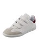 Isabel Marant Leather Colorblock Pattern Sneakers