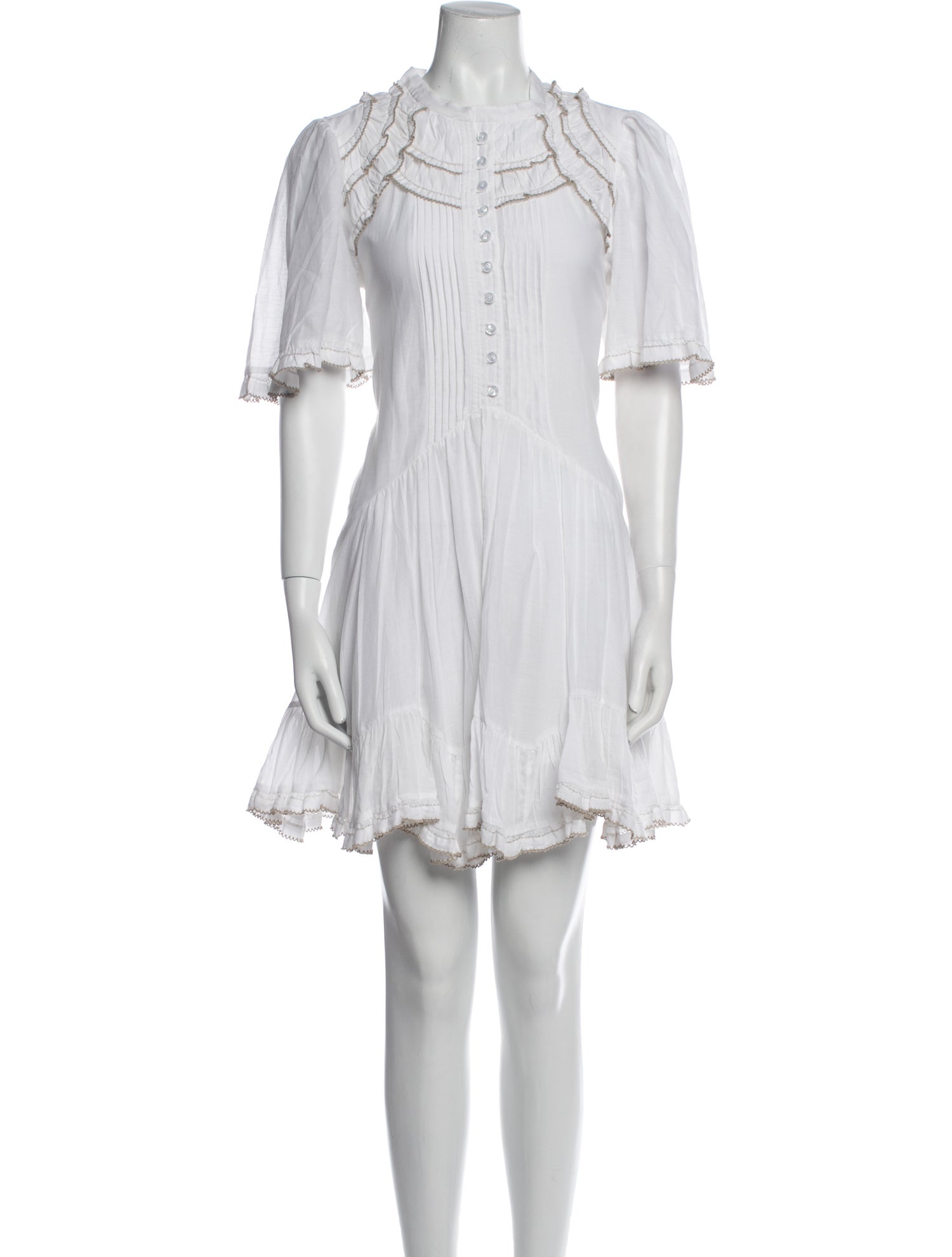 Isabel Marant Mock Neck Mini Dress