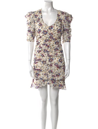 Isabel Marant Floral Print Mini Dress