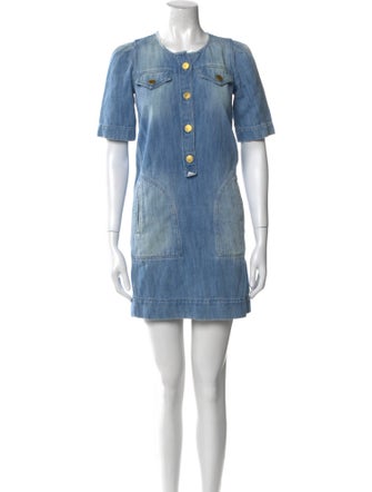 Isabel Marant Crew Neck Mini Dress