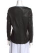 Isabel Marant Lambskin Bateau Neckline Blouse