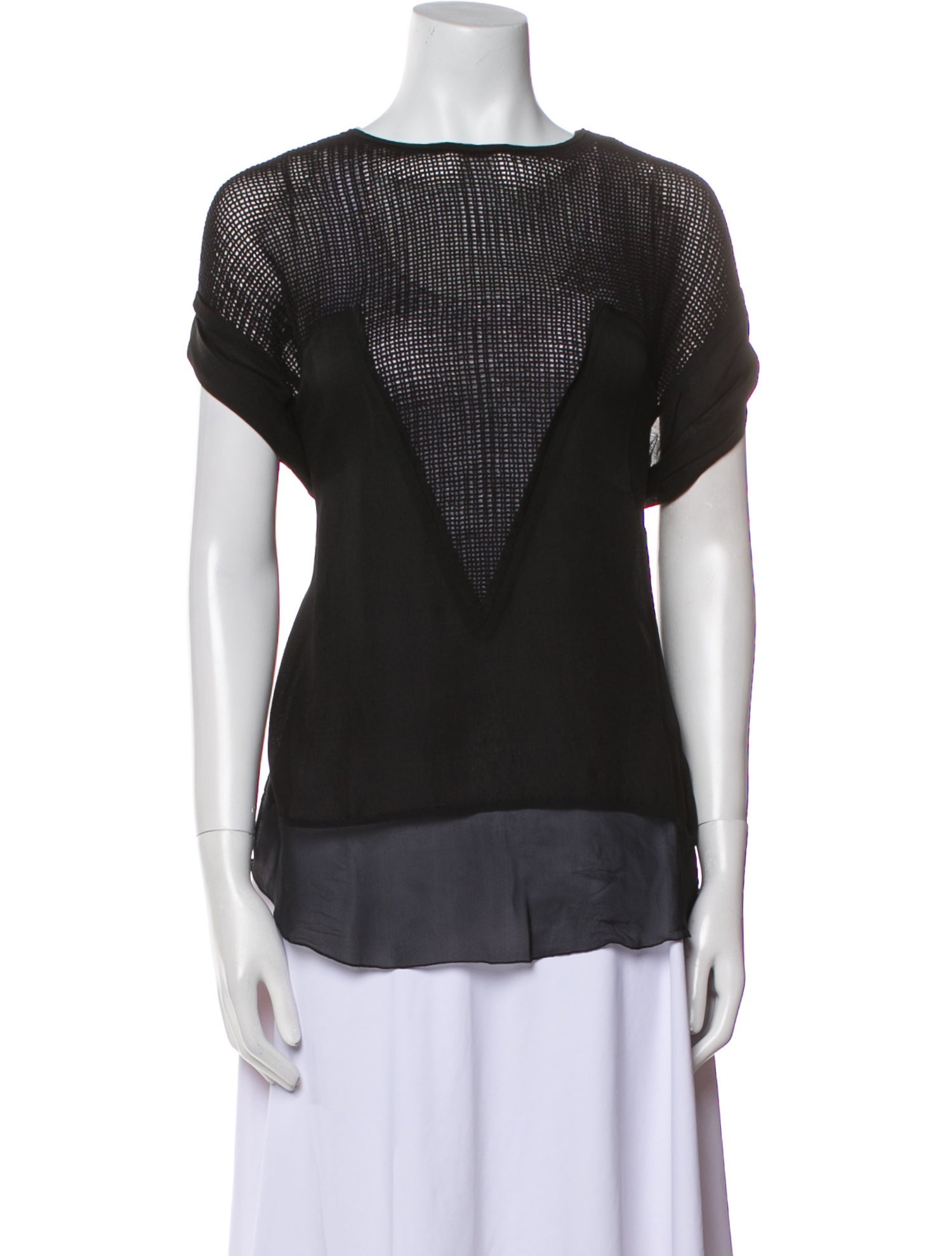 Isabel Marant Bateau Neckline Short Sleeve Top