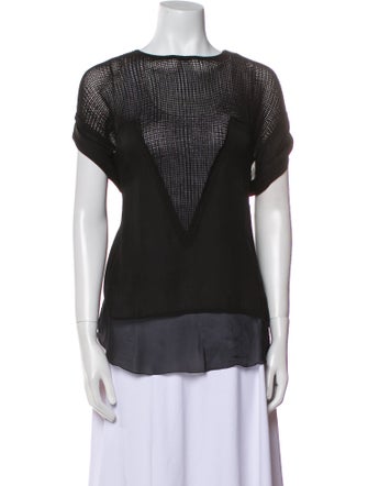 Isabel Marant Bateau Neckline Short Sleeve Top