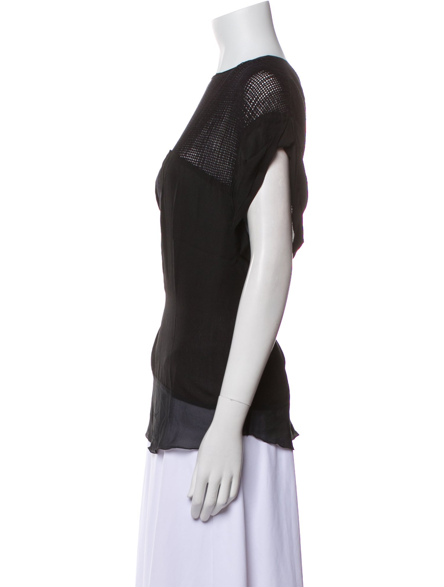 Isabel Marant Bateau Neckline Short Sleeve Top