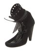 Isabel Marant Suede Leather Trim Embellishment Lace-Up Boots