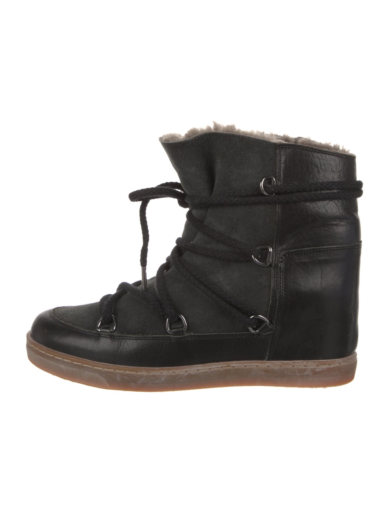 Isabel Marant Leather Lace-Up Boots