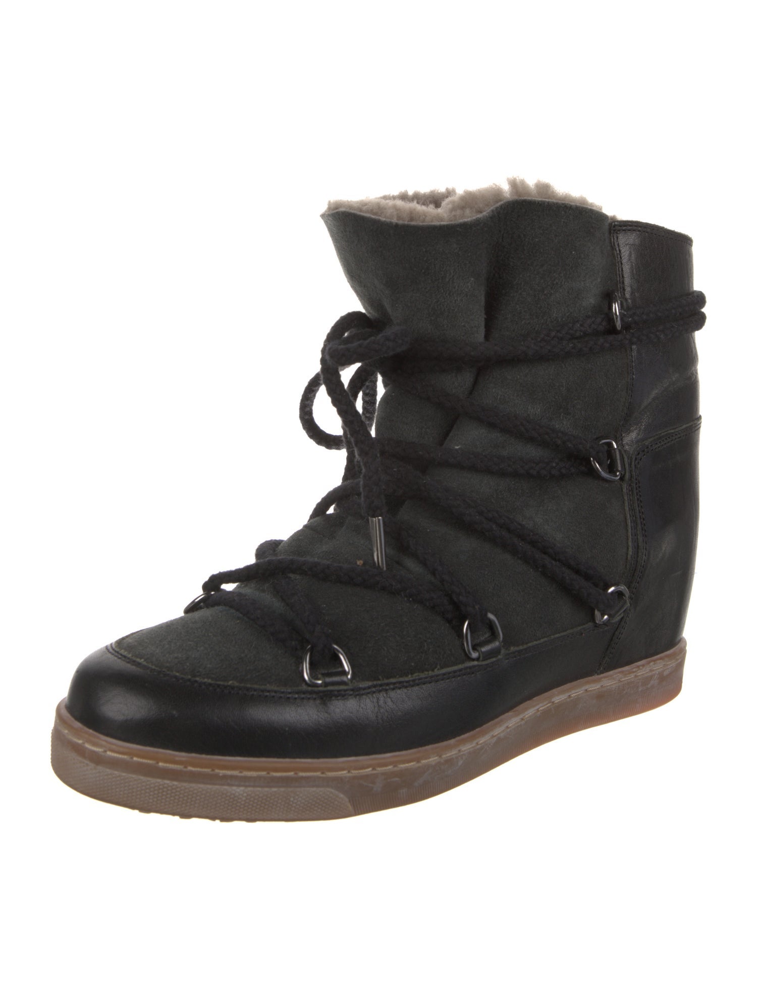 Isabel Marant Leather Lace-Up Boots