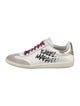 Isabel Marant Leather Graphic Print Sneakers