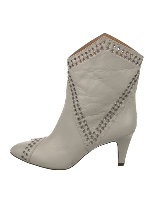 Isabel Marant Leather Studded Accents Boots