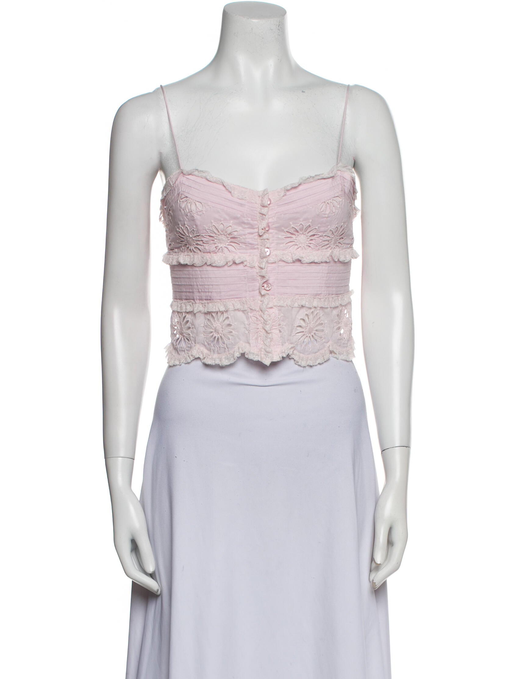 Isabel Marant Square Neckline Sleeveless Crop Top