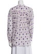 Isabel Marant Printed Mock Neck Blouse