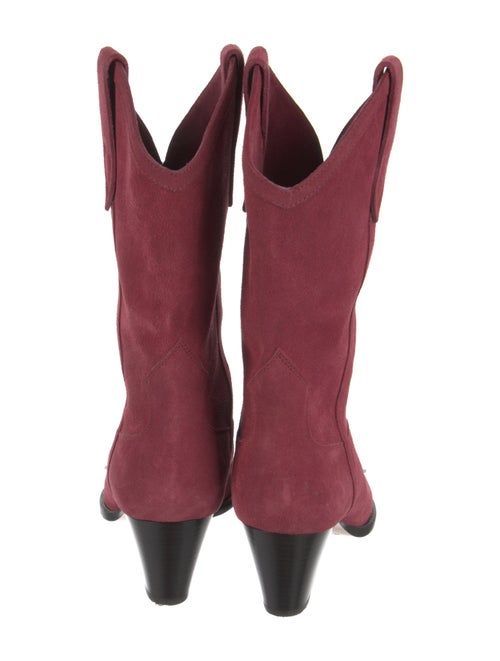Isabel Marant Suede Embroidered Accent Western Boots