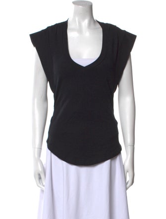 Isabel Marant V-Neck Short Sleeve T-Shirt