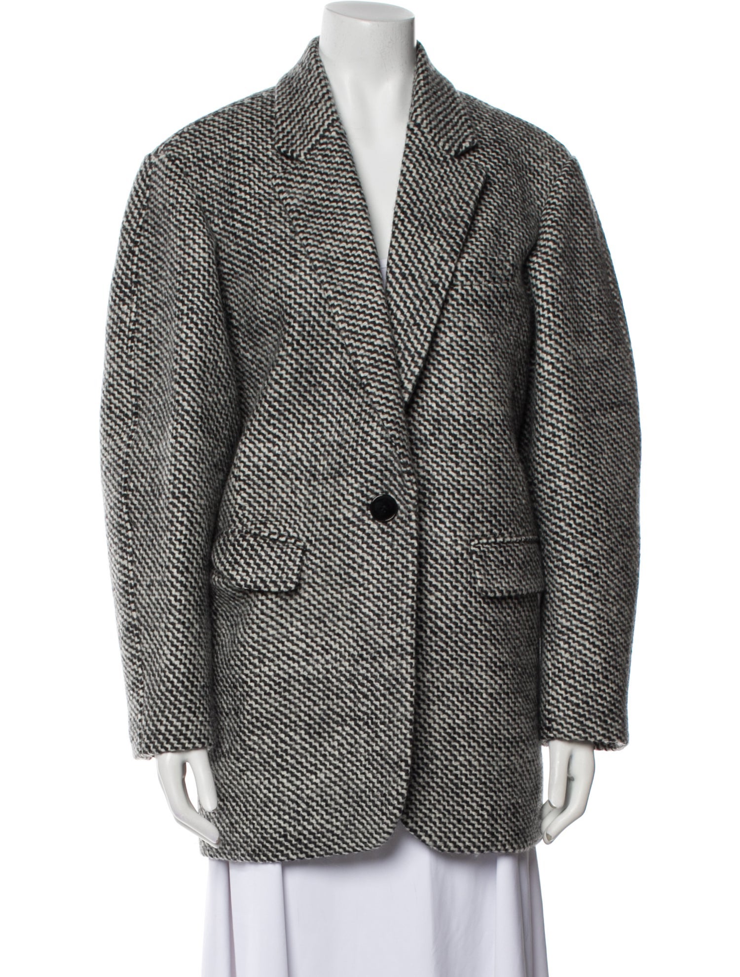 Isabel Marant Virgin Wool Printed Blazer